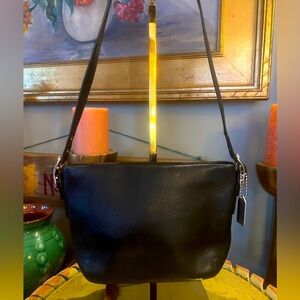 Coach East West Legacy Leather Shoulder Bag Tan CC interior - Black